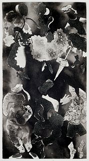  Deux artites lyriques. Mit 15 Aquatinta-Radierungen von Alexandra Grinevsky. Paris, NRF (Gallimard), 1929. 56 S., 3 Bll. Gr.-8° Moderner handgebunden