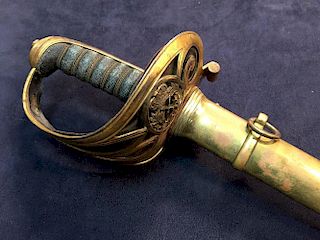 A Victorian Officer's sword by Henry Wilkinson, London, with VR cipher, along with initials and cres