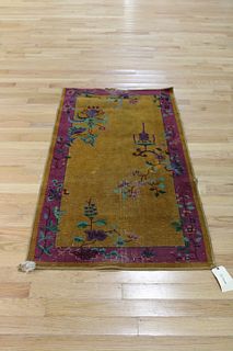 Vintage Art Deco Chinese Carpet