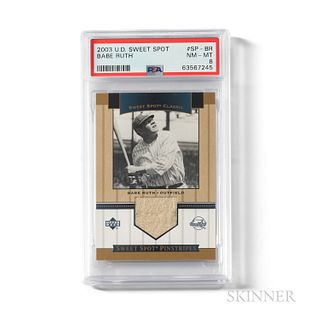 2003 Sweet Spot Classic Classic Babe Ruth Game Used Pinstripes Pants Patch Card