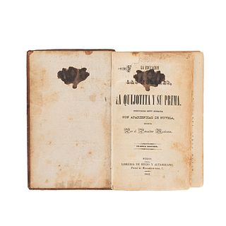 El Pensador Mexicano (José Joaquín Fernández de Lizardi). La Educación de las Mugeres ó La Quijotita y su Prima. Méx., 1842. 14 láminas