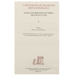 León Portilla, Miguel. Cartografía de Tradición Hispanoindígena. México: UNAM, 2003. Primera edición. Pzs: 2.