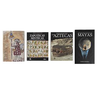Libros sobre Civilizaciones y México Antiguo.Los Aztecas / Tres mil años de Civilización Precolombina. Pzs: 4.
