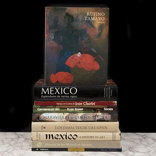 Libros sobre Arte. Rufino Tamayo. Pinturas / Frida Kahlo / Historia de los Museos de México. Piezas: 9.