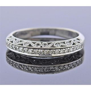 Simon G 18k Gold Diamond Wedding Band Ring