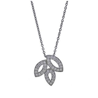 Harry Winston Lily Cluster Platinum Diamond Necklace