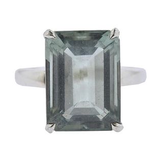 Tiffany &amp; Co Sparklers Silver Green Quartz Ring