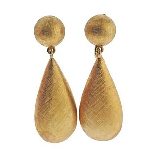 Italian 18k Gold Drop Earrings