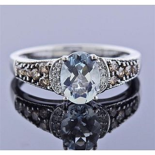 Le Vian LeVian 14K Gold  Diamond Aquamarine Ring 