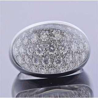 Cartier Myst 18k Gold Diamond Crystal Ring