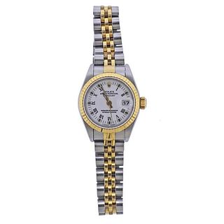 Rolex Datejust 18k Gold Steel Lady&#39;s Watch 79173