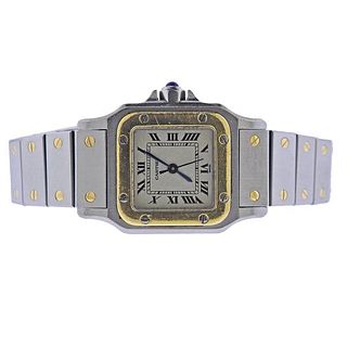 Cartier Santos Galbee Steel Gold Automatic Watch 
