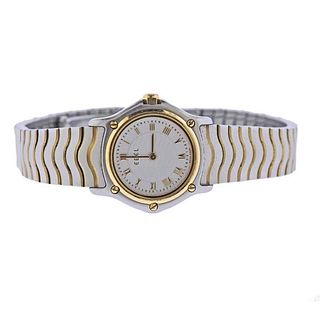 Ebel Sportwave 18k Gold Steel Watch 1057901