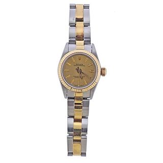 Rolex Oyster Perpetual Two Tone Automatic Ladies Watch 67193