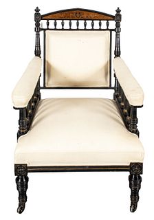 American Aesthetic Movement Ebonized Arm Chair