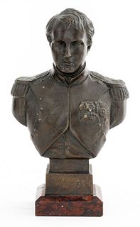 Napoleon Bonaparte Bronze Bust, Signed