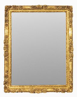 Louis XIII Manner Mirror With Giltwood Frame