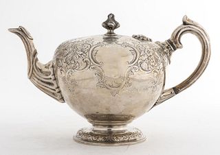 Victorian Sterling Silver Teapot, Edinburgh, 1853
