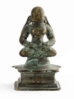 South Indian Bronze Image of a Hindu Saint