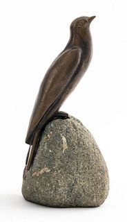 Charles Reussner Attr. Bronze Bird Sculpture