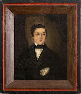 American School Portait of Young Man Oil Painting