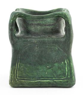 Arts & Crafts Green Pottery Vase