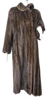 I. Magnin Mink Fur Full-Length Coat