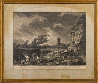 Claude Joseph Vernet "The Gust of Wind" Engraving