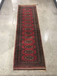 Hand-Knotted Bokhara Runner Rug