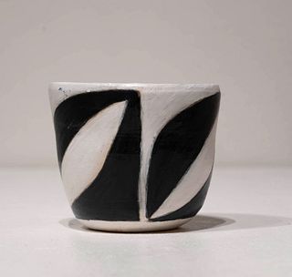 Jenifer Kobylarz, Wheel Thrown Bowl, 2021, white clay with handpainted glaze, 3.25 x 3.75 x 3.75 inches
