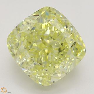 2.71 ct, Natural Fancy Yellow Even Color, VVS1, Cushion cut Diamond (GIA Graded), Appraised Value: $54,100 
