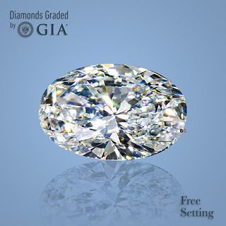 1.80 ct, I/VVS1, Oval cut GIA Graded Diamond. Appraised Value: $21,000 