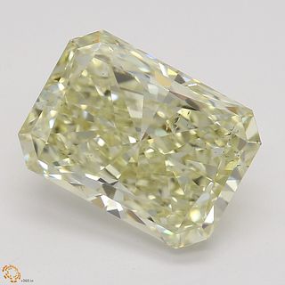 3.04 ct, Natural Fancy Light Brownish Yellow Even Color, SI1, Radiant cut Diamond (GIA Graded), Appraised Value: $35,600 