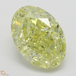 4.01 ct, Natural Fancy Yellow Even Color, VVS1, Oval cut Diamond (GIA Graded), Appraised Value: $112,200 