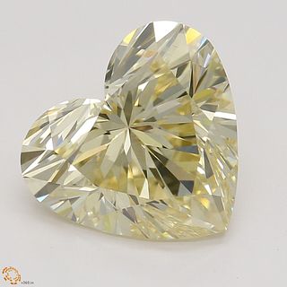 2.19 ct, Natural Fancy Light Brown Yellow Even Color, VVS1, Heart cut Diamond (GIA Graded), Appraised Value: $21,800 