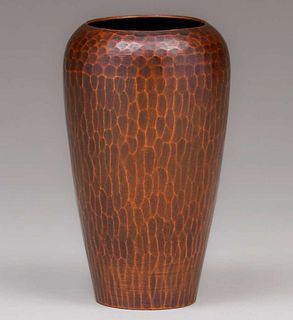 Roycroft Hammered Copper Vase c1920s