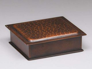 Roycroft Hammered Copper Box c1920s