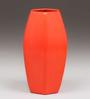 Weller Pottery Chengtu Hexagonal Vase c1920s