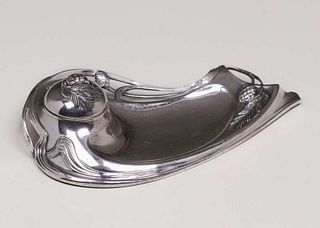 WMF Art Nouveau Silver-Plated #229 Inkwell c1905