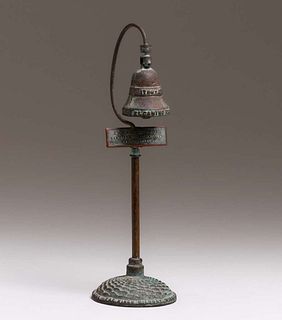 Forbes California Arts & Crafts El Camino Real Bronze Souvenir Bell c1920s