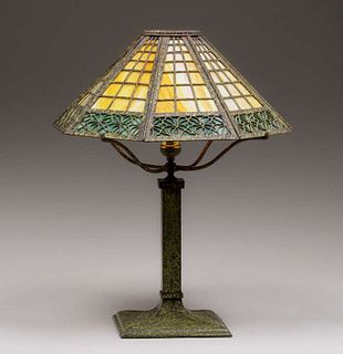 Bradley & Hubbard Six-Sided Lamp c1910s