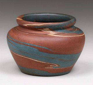 Early Niloak Pottery Mission Swirl Vase c1910s