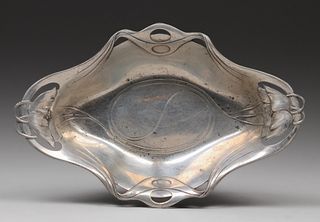 Orivit German Art Nouveau Pewter Bowl c1905