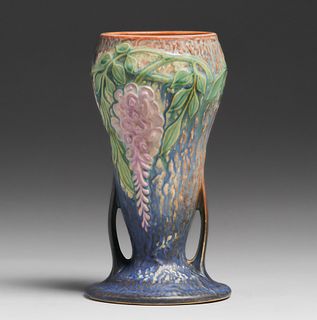 Roseville Pink Wisteria Vase c1920s
