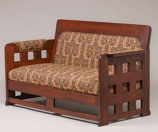 Karpen Furniture Co - Chicago Cutout Sofa c1910