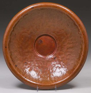 Byard Tully Hammered Copper Fruit Bowl c1930s