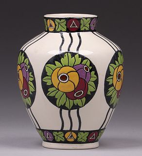 Boch Freres Keramis Art Deco Vase c1920s