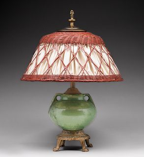 Fulper Pottery Lamp c1910s