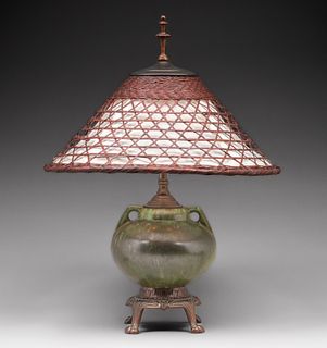 Fulper Pottery Lamp c1910s