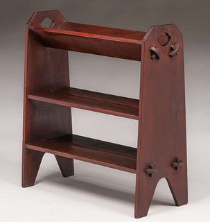 Stickley Brothers #4704 Mahogany Book Trough Magazine Stand